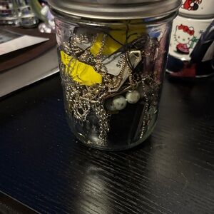 Jar of Mixed Jewelry